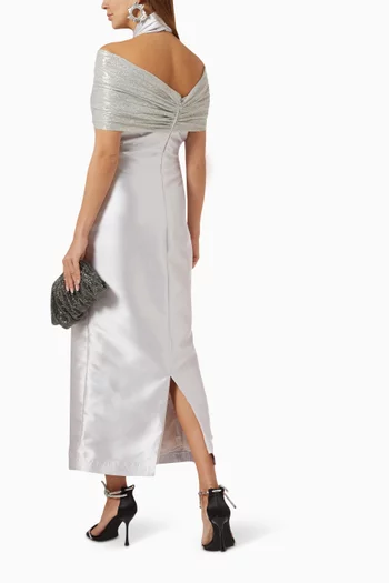 Halterneck Gown in Satin