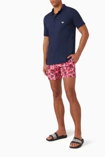 Logo Swim Shorts in Nylon
