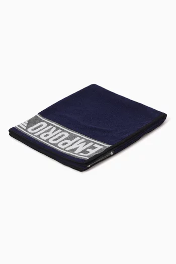 Logo Beach Towel in Cotton Terry
