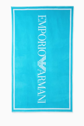 Logo Beach Towel in Cotton Terry