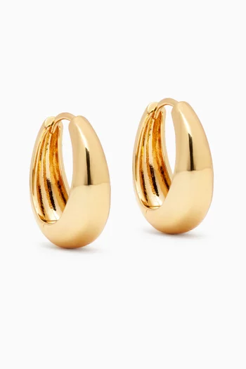 Marbella Hoop Earrings in Gold-plated Brass