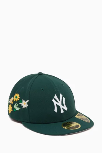 Floral 49Fifty Flat Brim Hat in Corduroy