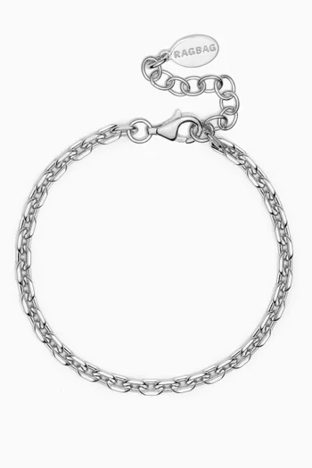 Cable Chain Bracelet in 925 Sterling Silver