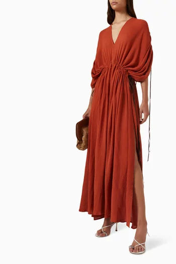 Muyil Maxi Dress in Cotton-gauze