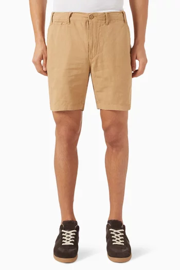 Five Pocket Shorts in Linen Blend