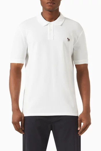 Zebra Logo Polo Shirt in Cotton