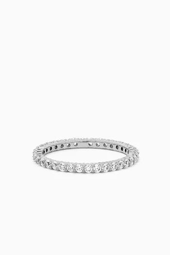 Vittore Ring in Rhodium-plated Metal
