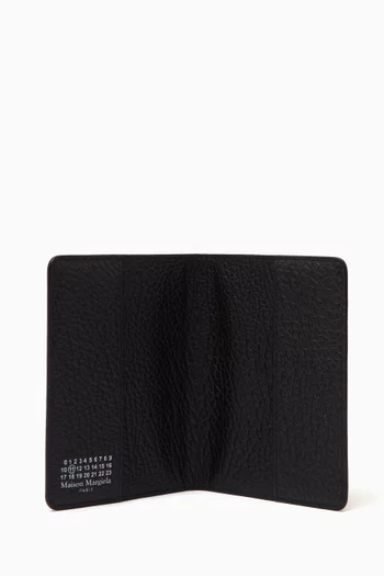 Signature Four-Stitch Passport Cover in Grained Leather