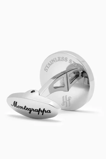 Classico Ambigram Cufflinks in Stainless Steel