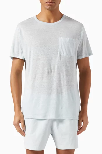 Pocket T-shirt in Linen