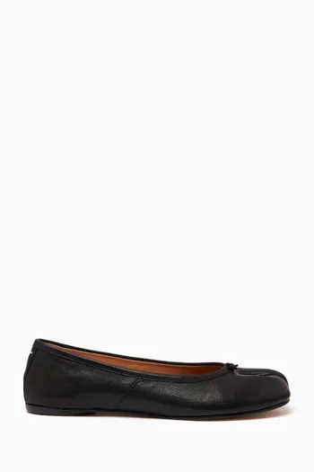 Tabi Ballerina Flats in Leather