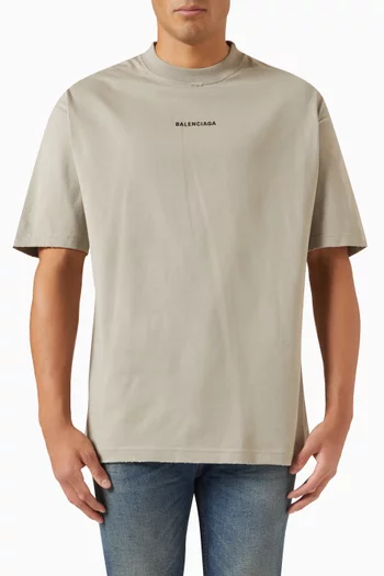 Medium Fit Logo T-shirt in Cotton Jersey