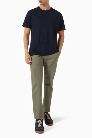 Crewneck T-shirt in Linen