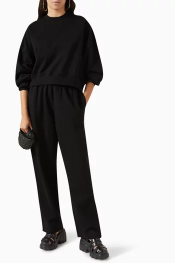 x HB Oversized Track Sweatshirt in Cotton-fleece