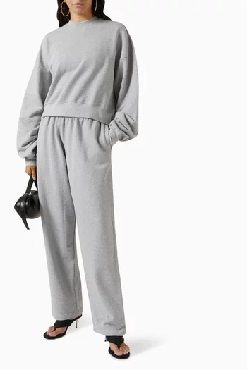 x HB Oversized Track Sweatshirt in Cotton-fleece