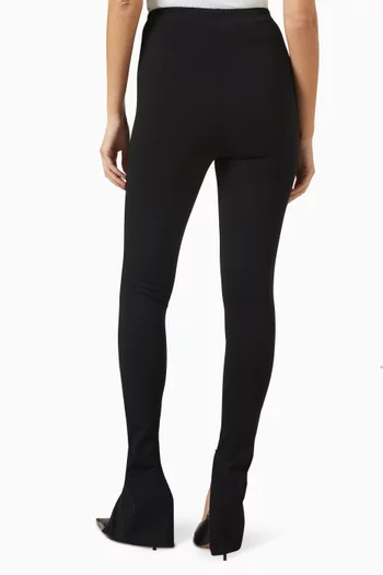 Side Slit Leggings in Viscose Blend