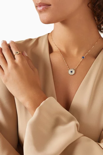 Amelia Dubai Mother of Pearl Ring in 18kt Gold