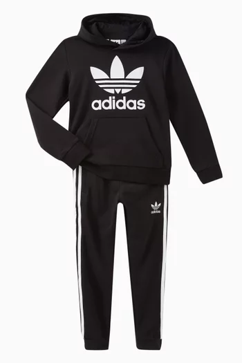 Striped Logo Sweatpants in Cotton-blend