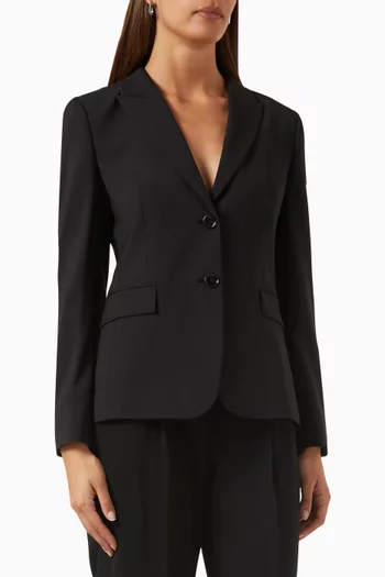 Juleah Blazer in Wool-blend