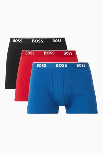 Power Trunks in Cotton Stretch, Set of 3