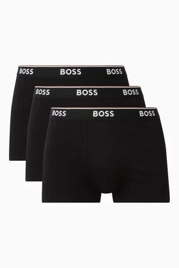 Power Trunks in Cotton Stretch, Set of 3
