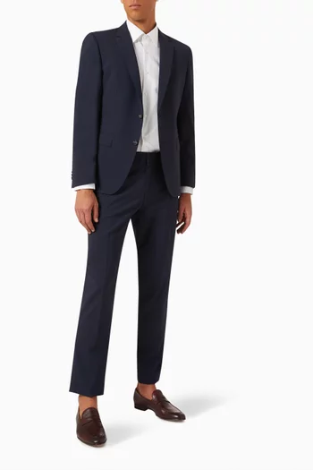 Long Sleeved Kent Collar Shirt in Cotton