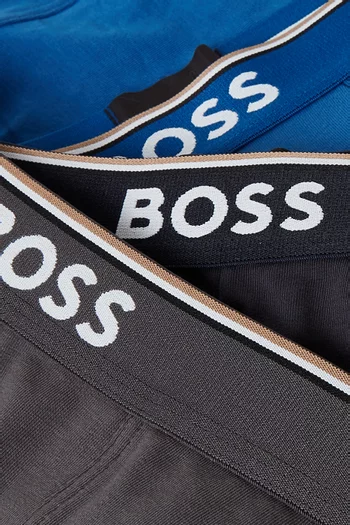 Boxer Briefs in Cotton Stretch, Set of 3