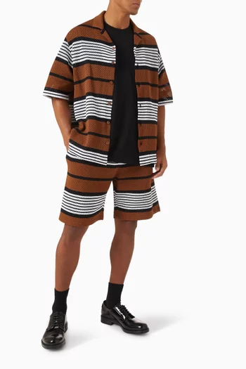 Stripe Track Shorts in Polyamide
