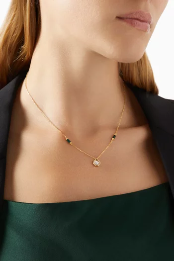 Mini Hexagon Amulets Of Light Pendant in 18kt Gold