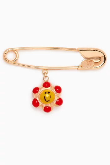 Smiling Sunshine Baby Pin in 18kt Gold