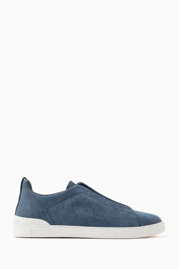 Triple Stitch Low Top Sneakers in Canvas