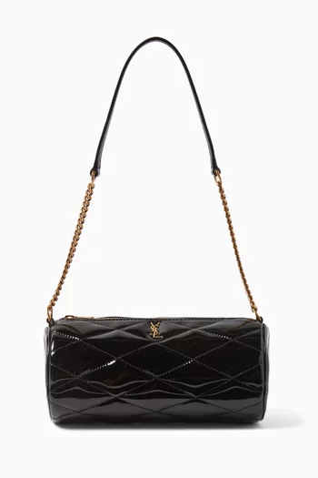 Mini Sade Tube Bag in Quilted Patent Leather