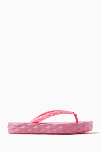 Diamond Slip-on Flip Flops in Rubber