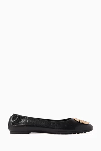 Claire Round-toe Ballet Flats in Leather