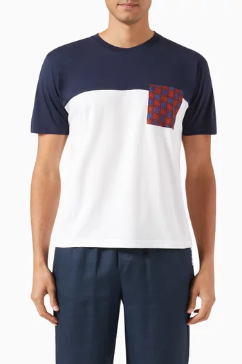 Graphic Pocket T-shirt in Cotton