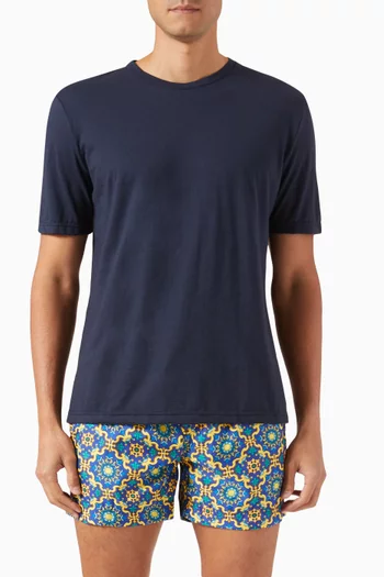 Stromboli Short Sleeved T-shirt in Linen