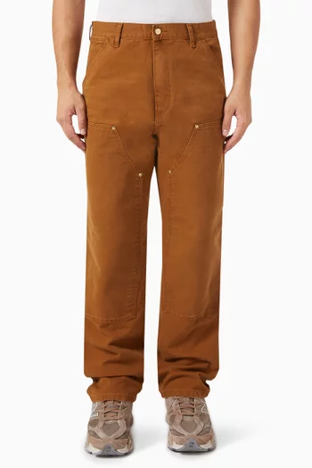 Double Knee Pants in Cotton-canvas