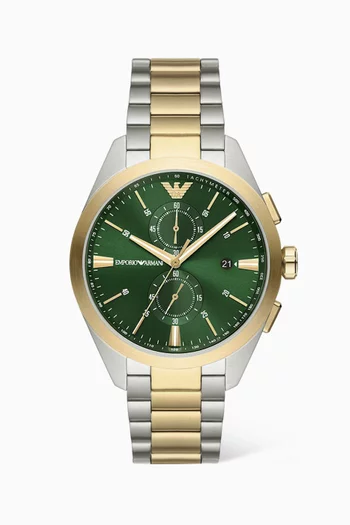 Claudio Chrono Stainless Steel Watch, 43mm