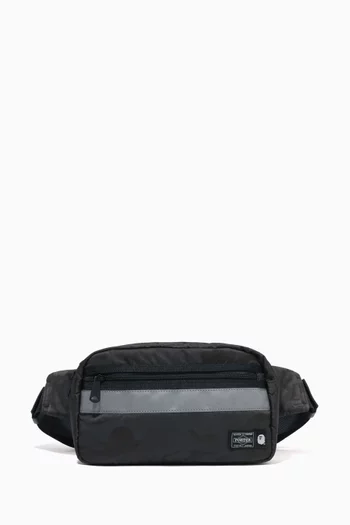 Porter Camo Waist Bag in Nylon