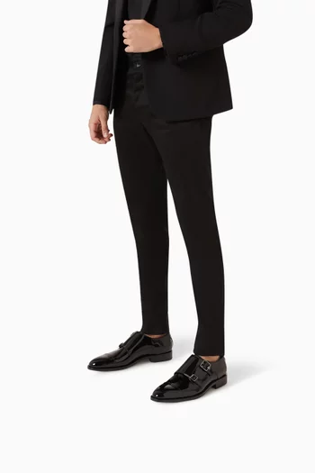 Finnion Monk Strap Loafers in Patent Leather