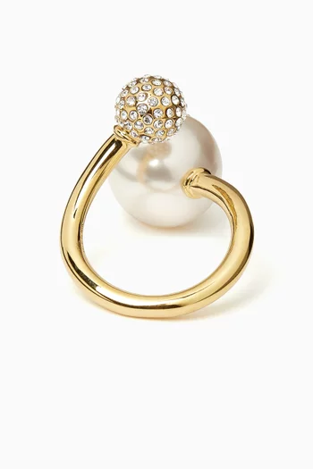 Auri Ring in Gold-finish Metal