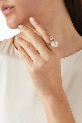 خاتم اوري معدن بلون ذهبي