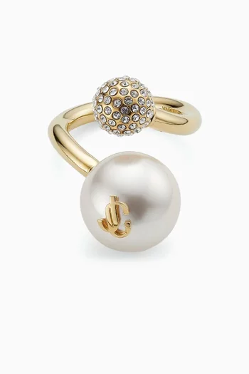 Auri Ring in Gold-finish Metal