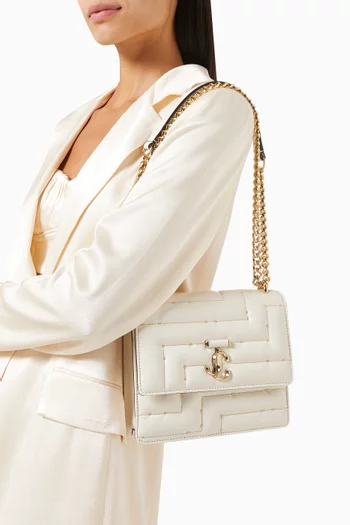Avenue Quad Bag with JC Emblem in Studded Nappa Leather