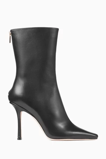 Agathe 100 Ankle Boots in Calfskin