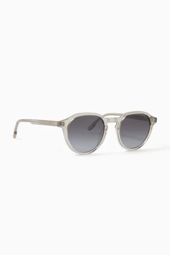 Nigel Round Sunglasses in Acetate