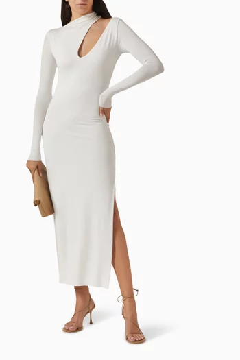 فستان بامبينا طويل مزيج فيسكوز