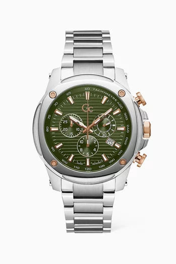 Brave Chrono Stainless Steel Watch, 45mm