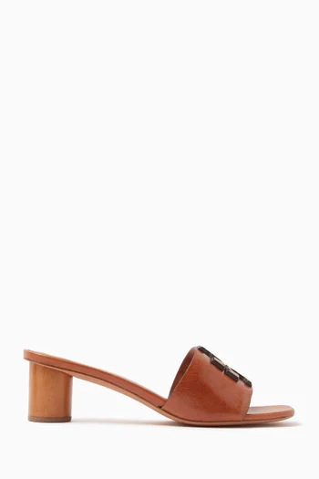 Ines Logo 55 Mules in Leather