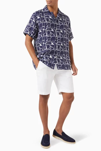 Edmund Bermuda Shorts in Linen